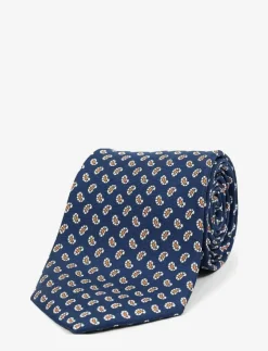 AN IVY Navy Orange Printed Counselor - Slipsar| Slipsar & Accessoarer