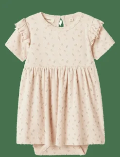 Barn Lil'Atelier Klänningar & Kjolar|NBFGAGO KEF SS BODY DRESS LIL - Kortärmade babyklänningar