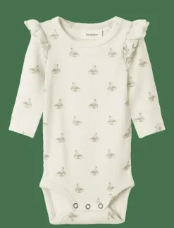 Barn Lil'Atelier Bodies|NBFGAVO EKO LS SLIM BODY LIL NOOS - Långärmad body