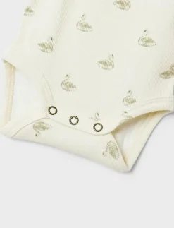 Barn Lil'Atelier Bodies|NBFGAVO EKO LS SLIM BODY LIL NOOS - Långärmad body