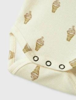 Lil'Atelier NBFGAVO EMO LS SLIM BODY LIL - Långärmad body|Barn Bodies