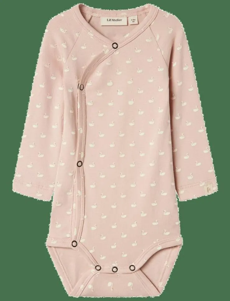 Barn Lil'Atelier Bodies|NBFGAYO LS SLIM WRAP BODY LIL - Omlottbody