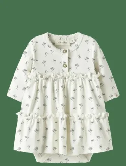 Barn Lil'Atelier Bodysuits|NBFGAYO SUM LS BODY DRESS LIL - Långärmade babyklänningar