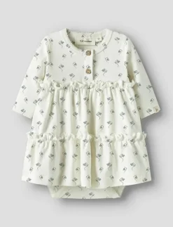 Barn Lil'Atelier Bodysuits|NBFGAYO SUM LS BODY DRESS LIL - Långärmade babyklänningar
