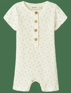 Barn Lil'Atelier Bodysuits|NBFHULLA SS LOOSE SUIT LIL - Kortärmad bodysuit