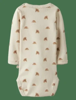 Barn Lil'Atelier Bodies|NBFLAVO EGI LS SLIM BODY LIL - Långärmad body