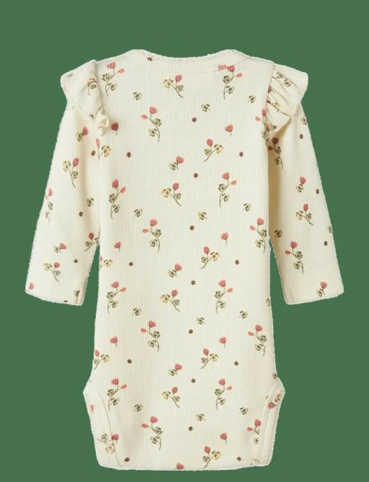 Barn Lil'Atelier Bodies|NBFLAVO EVE LS SLIM BODY LIL NOOS - Långärmad body