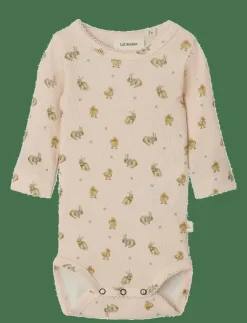 Barn Lil'Atelier Bodies|NBFLAVO KIS LS SLIM BODY LIL - Långärmad body