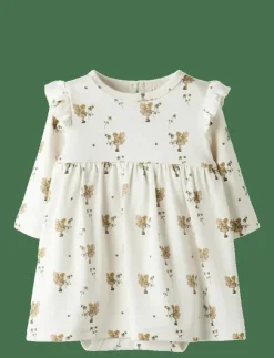 Barn Lil'Atelier Klänningar & Kjolar|NBFLAYO ENK LS BODY DRESS LIL - Långärmade vardagsklänningar