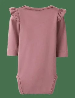 Barn Lil'Atelier Bodies|NBFLAYO SEV LS SLIM BODY SOLID LIL - Långärmad body