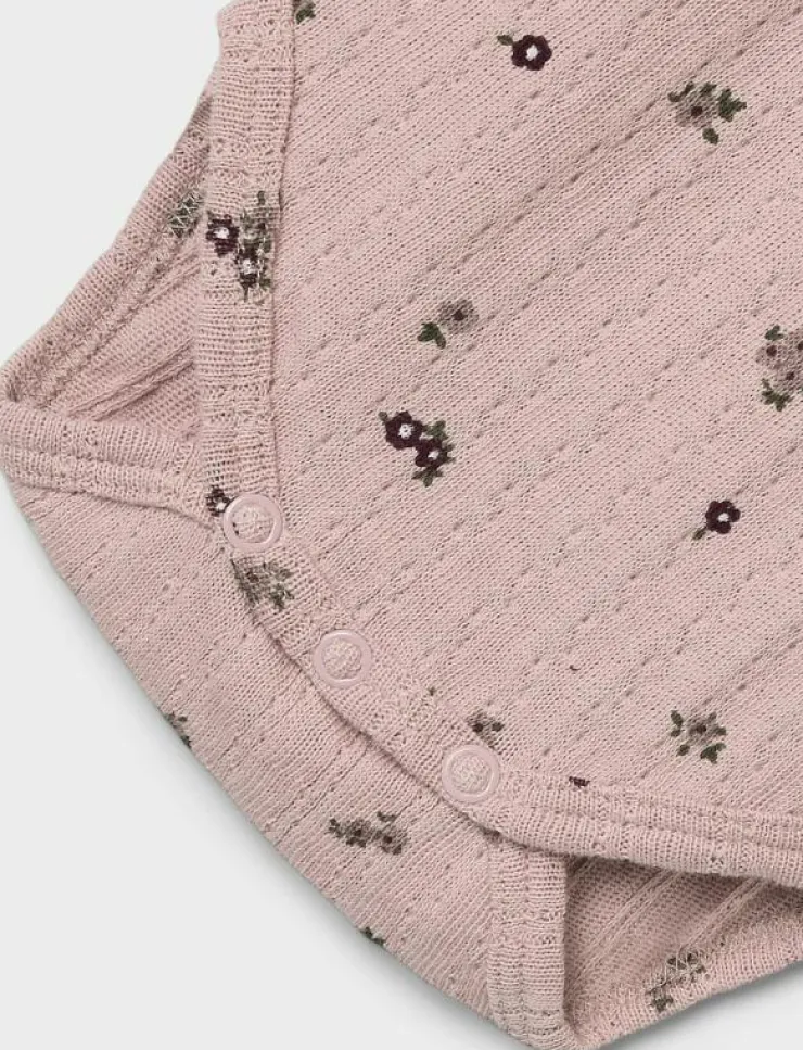 Barn name it Bodies|NBFLOWER LS BODY - Långärmad body