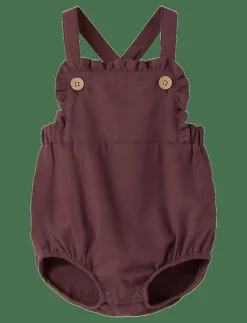 Barn Lil'Atelier Bodysuits|NBFREBEL LOOSE ROMBER SOLID LIL - Kortärmad bodysuit