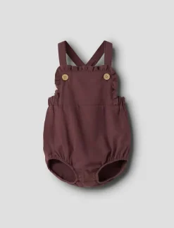 Barn Lil'Atelier Bodysuits|NBFREBEL LOOSE ROMBER SOLID LIL - Kortärmad bodysuit