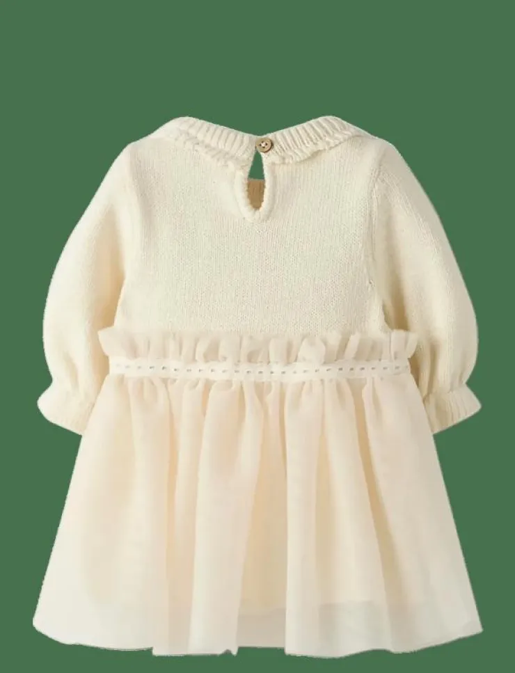 Barn Lil'Atelier Klänningar & Kjolar|NBFSARINA LS KNIT BODY DRESS LIL - Långärmade babyklänningar