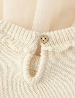 Barn Lil'Atelier Klänningar & Kjolar|NBFSARINA LS KNIT BODY DRESS LIL - Långärmade babyklänningar