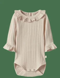 Barn Lil'Atelier Bodies|NBFTANSY LS SLIM BODY LIL - Långärmad body