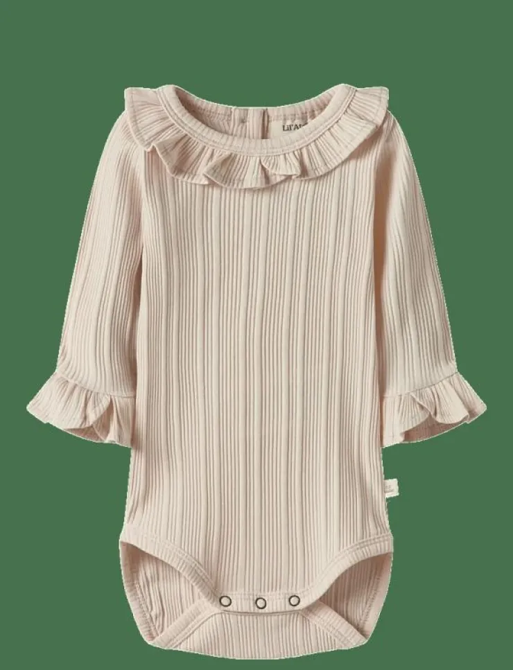 Barn Lil'Atelier Bodies|NBFTANSY LS SLIM BODY LIL - Långärmad body