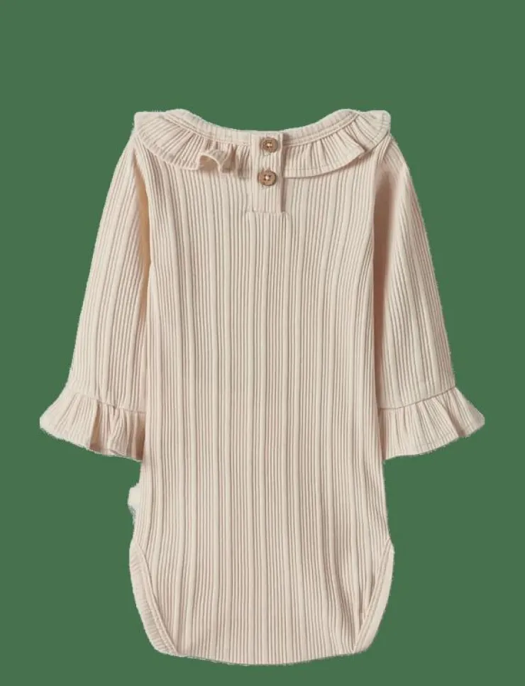 Barn Lil'Atelier Bodies|NBFTANSY LS SLIM BODY LIL - Långärmad body