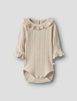Barn Lil'Atelier Bodies|NBFTANSY LS SLIM BODY LIL - Långärmad body