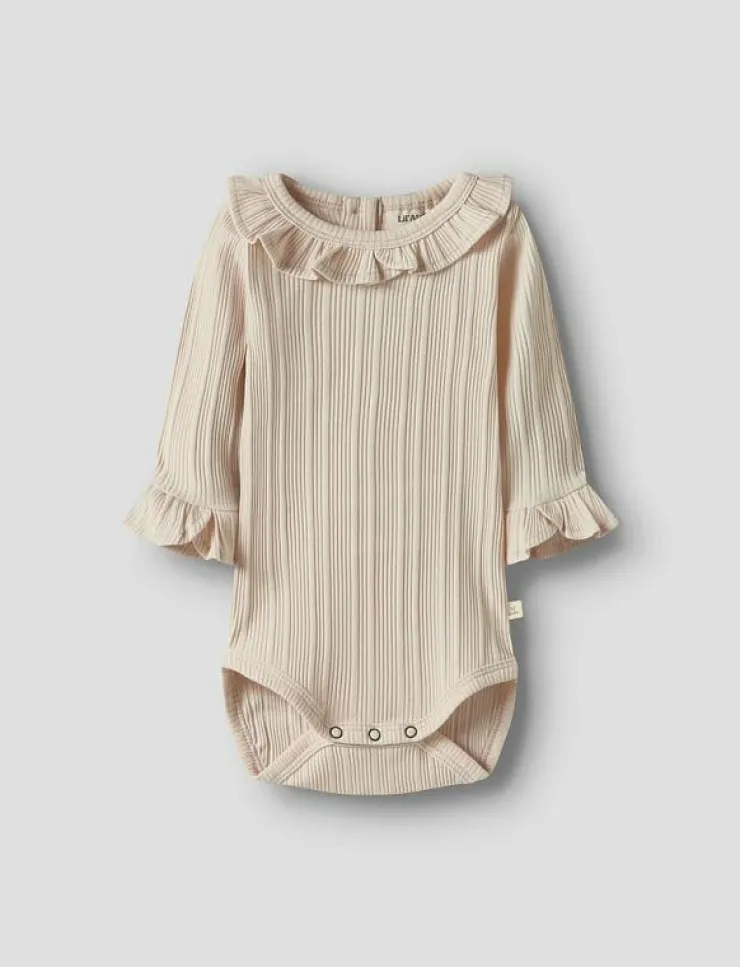 Barn Lil'Atelier Bodies|NBFTANSY LS SLIM BODY LIL - Långärmad body