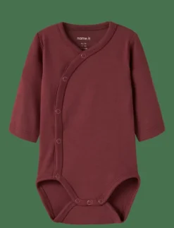 Barn name it Bodysuits|NBFVULLA LS WRAP BODY - Långärmad bodysuit