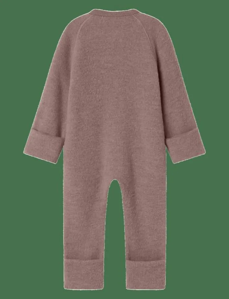 Barn name it Fleecekläder|NBFWMINO WOOL BRU LS SUIT NOOS - Fleeceoverall