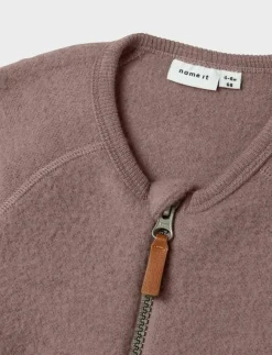 Barn name it Fleecekläder|NBFWMINO WOOL BRU LS SUIT NOOS - Fleeceoverall