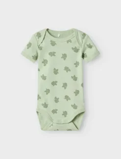 name it NBMBODY 3P SS ELEPHANT NOOS - Långärmad body|Barn Flerpack|Bodies