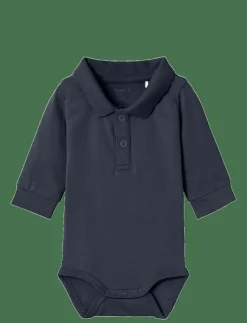 Barn name it Bodies|NBMHOLGER LS POLO BODY NOOS - Långärmad body