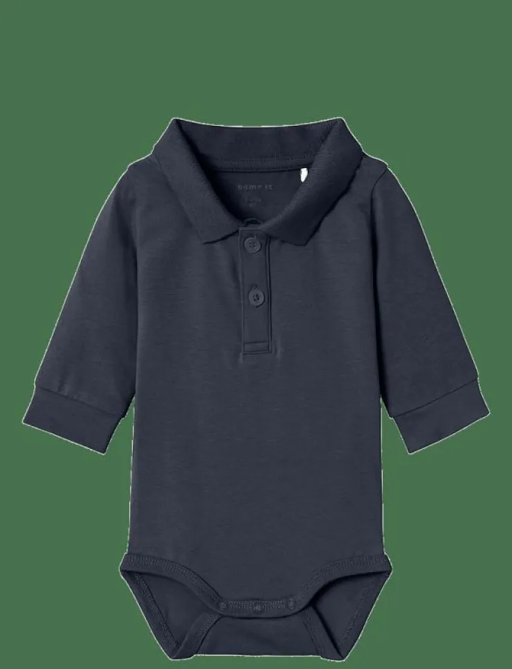 Barn name it Bodies|NBMHOLGER LS POLO BODY NOOS - Långärmad body