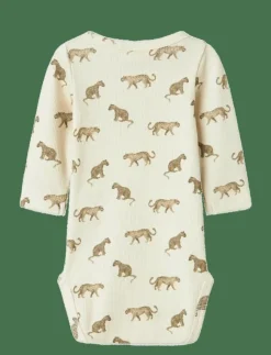 Barn Lil'Atelier Bodies|NBMLAVO ENO LS SLIM BODY LIL - Långärmad body