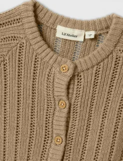 Lil'Atelier NBMNOMO WOOL KNIT SUIT LIL - Långärmad bodysuit|Barn Bodysuits