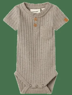 Barn Lil'Atelier Bodies|NBMOMILO SS SLIM BODY LIL - Kortärmad body