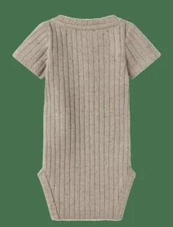 Barn Lil'Atelier Bodies|NBMOMILO SS SLIM BODY LIL - Kortärmad body