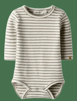 Barn Lil'Atelier Bodies|NBMTHORO KEO LS SLIM BODY LIL - Långärmad body