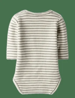 Barn Lil'Atelier Bodies|NBMTHORO KEO LS SLIM BODY LIL - Långärmad body