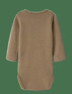 Barn Lil'Atelier Bodies|NBMTHORO LEO LS SLIM BODY LIL - Långärmad body