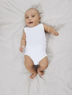 Barn name it Bodies|NBNBODY 3P TANK SOLID WHITE 3 NOOS - Ärmlös body