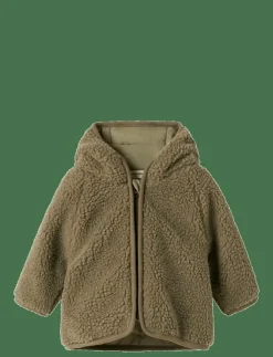 Barn Lil'Atelier Fleecekläder|NBNNALO SHERPA JKT SOLID LIL - Jackor