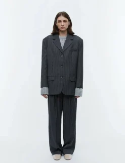 Kvinnor 2NDDAY Kavajer|2ND Harry - Pinstripes - Oversize kavajer