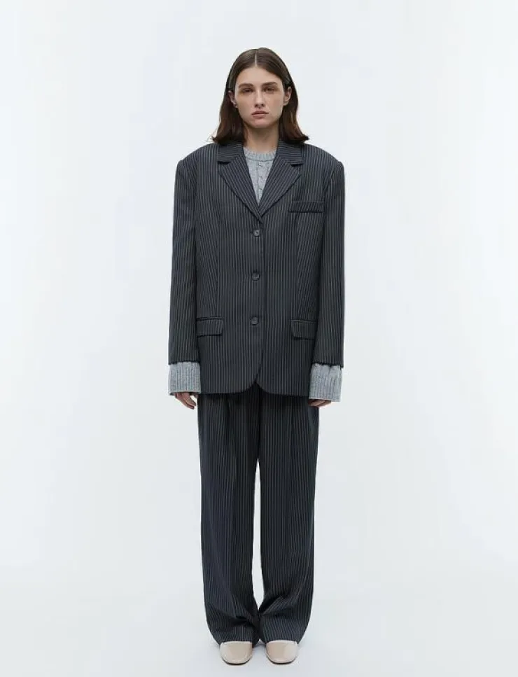 Kvinnor 2NDDAY Kavajer|2ND Harry - Pinstripes - Oversize kavajer