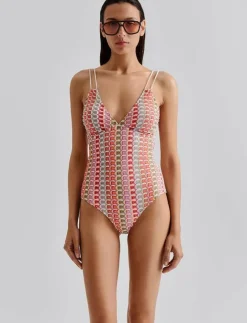 Kvinnor Malina Badkläder|Nerea fine knitted swimsuit - Baddräkter