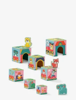 Barn SES Creative Klossar & Byggsatser|Nesting Cubes - Animal Figures - Byggklossar