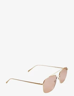 Corlin Eyewear Nicki Gold Cinnamon - Fyrkantiga|Kvinnor Solglasögon|Solglasögon