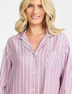 Damella of Sweden Nightdress long sl - Nattlinnen|Kvinnor Pyjamas & Loungewear