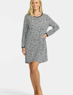 Kvinnor Damella of Sweden Pyjamas & Loungewear|Nightdress long sl - Nattlinnen