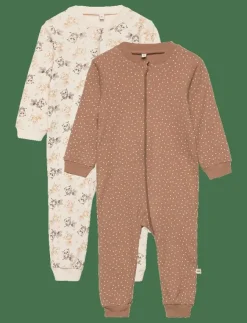 Pippi Nightsuit -zipper (2-pack) - One-sie|Barn Sovplagg