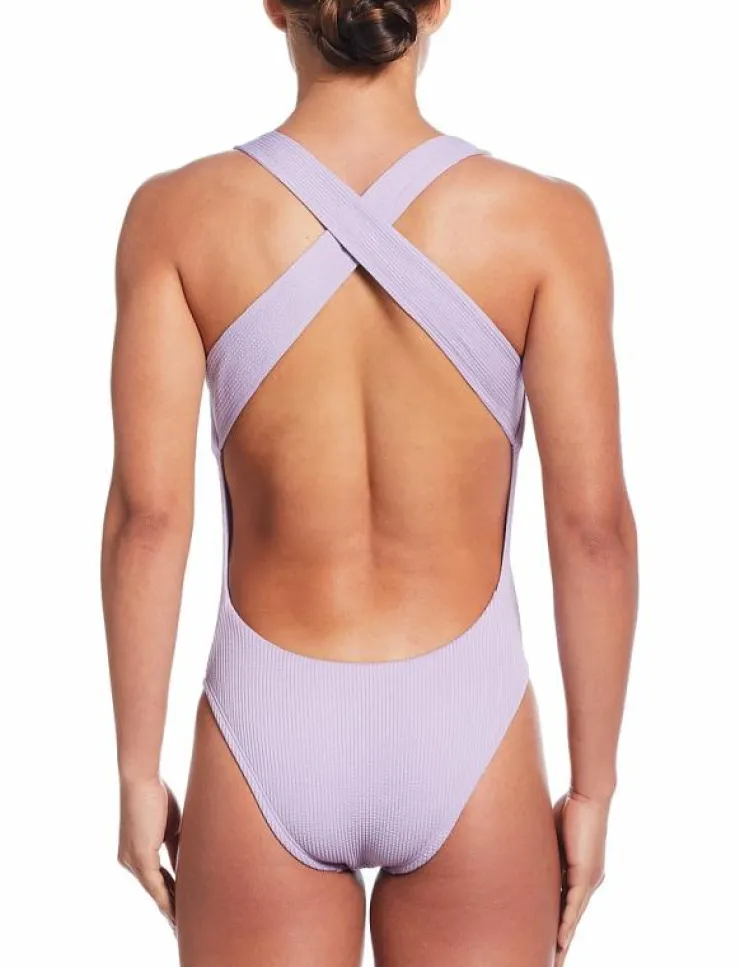 Kvinnor NIKE SWIM Badkläder|Nike Elevated Essential Pucker Crossback One Piece - Baddräkter