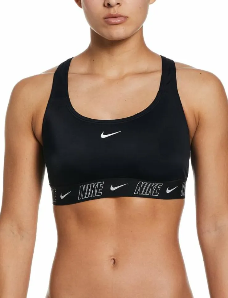 NIKE SWIM Nike Logo Tape Racerback Bikini Top - Bikinis|Kvinnor Badkläder