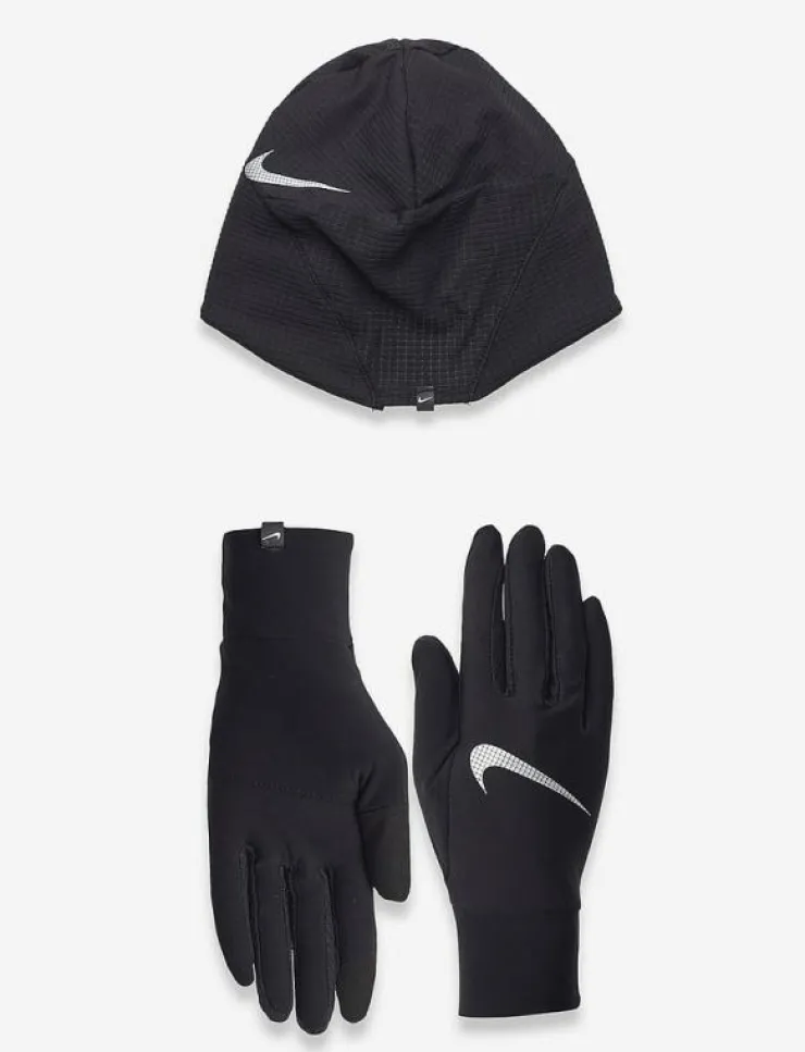NIKE Equipment Sportutrustning|Handskar|NIKE M ESSENTIAL HAT AND GLOVE SET - Löputrustning